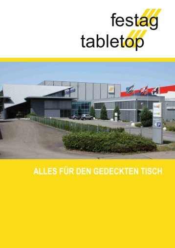 Imagebroschüre festag + tabletop ag