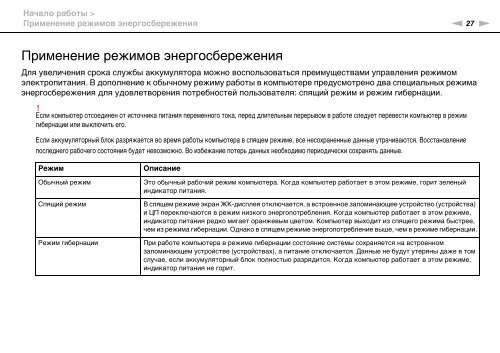 Sony VPCF13S1E - VPCF13S1E Mode d'emploi Russe