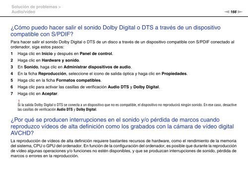 Sony VPCF13S1E - VPCF13S1E Mode d'emploi Espagnol