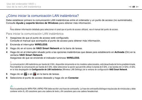 Sony VPCF13S1E - VPCF13S1E Mode d'emploi Espagnol