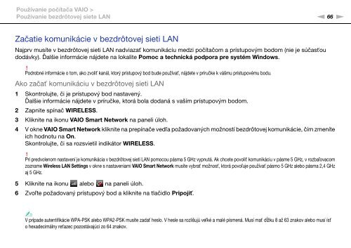 Sony VPCF13S1E - VPCF13S1E Mode d'emploi Slovaque