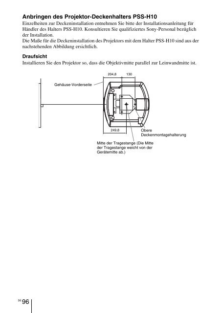 Sony VPL-VW90ES - VPL-VW90ES Consignes d&rsquo;utilisation