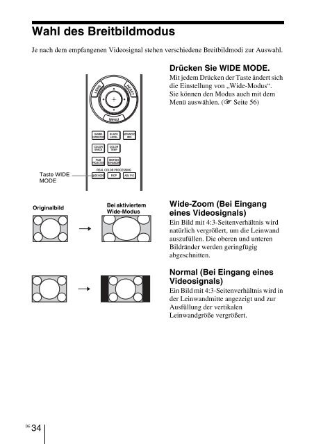 Sony VPL-VW90ES - VPL-VW90ES Consignes d&rsquo;utilisation Allemand