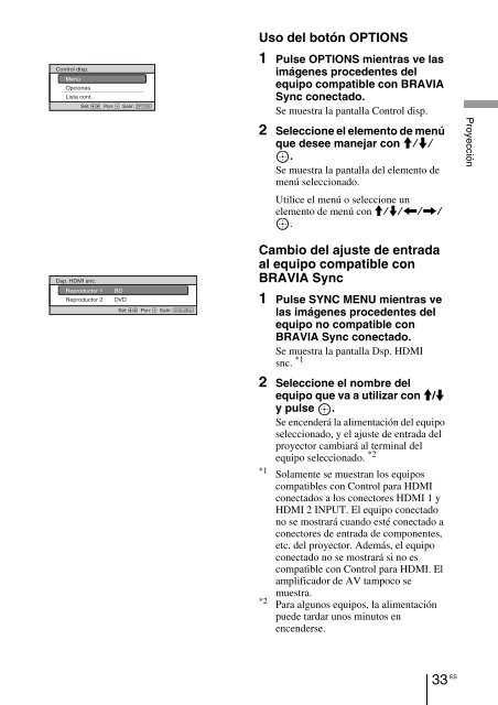 Sony VPL-VW90ES - VPL-VW90ES Consignes d&rsquo;utilisation Espagnol