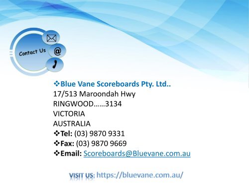 Buy CricketScoreboard Australia from Blue Vane, Victoria, Australia