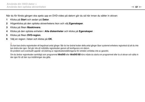 Sony VPCJ11M1E - VPCJ11M1E Mode d'emploi Su&eacute;dois