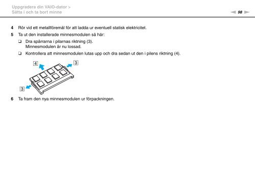 Sony VPCJ11M1E - VPCJ11M1E Mode d'emploi Su&eacute;dois