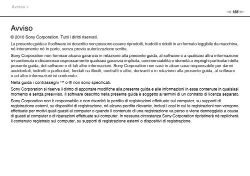 Sony VPCJ11M1E - VPCJ11M1E Mode d'emploi Italien