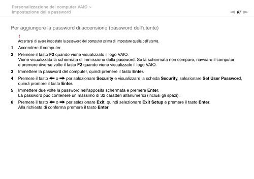 Sony VPCJ11M1E - VPCJ11M1E Mode d'emploi Italien