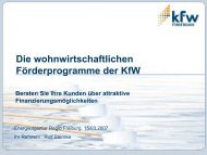 Rolf Sternke KFW-Förderprogramme - Energieagentur Regio Freiburg
