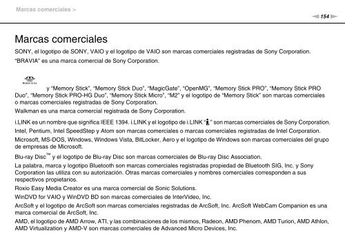 Sony VPCJ11M1E - VPCJ11M1E Mode d'emploi Espagnol