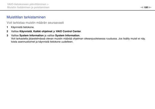 Sony VPCJ11M1E - VPCJ11M1E Mode d'emploi Finlandais