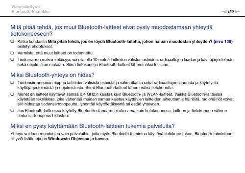 Sony VPCJ11M1E - VPCJ11M1E Mode d'emploi Finlandais