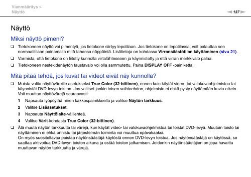 Sony VPCJ11M1E - VPCJ11M1E Mode d'emploi Finlandais