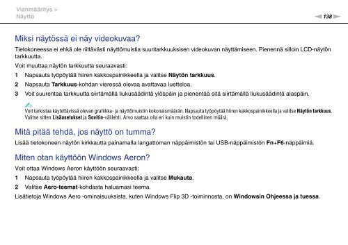 Sony VPCJ11M1E - VPCJ11M1E Mode d'emploi Finlandais