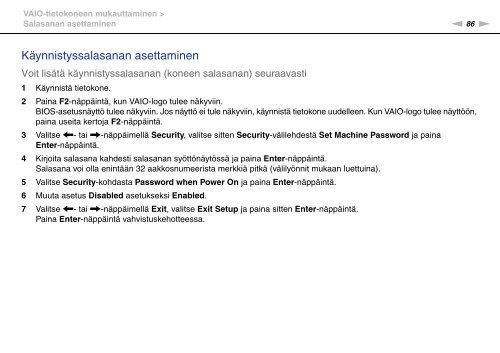 Sony VPCJ11M1E - VPCJ11M1E Mode d'emploi Finlandais