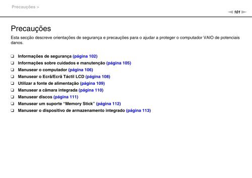 Sony VPCJ11M1E - VPCJ11M1E Mode d'emploi Portugais