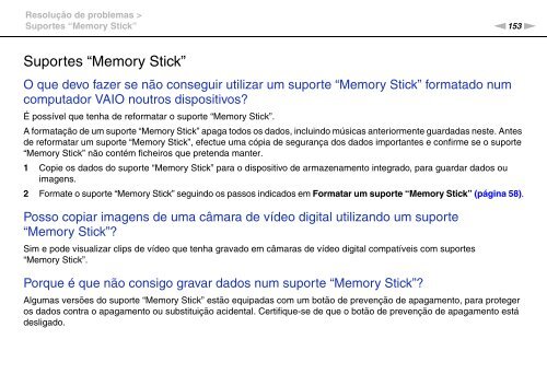 Sony VPCJ11M1E - VPCJ11M1E Mode d'emploi Portugais