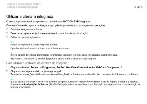 Sony VPCJ11M1E - VPCJ11M1E Mode d'emploi Portugais