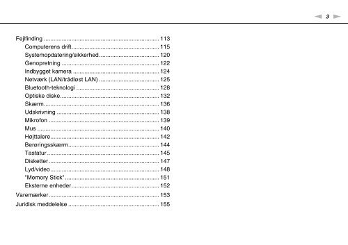 Sony VPCJ11M1E - VPCJ11M1E Mode d'emploi Danois