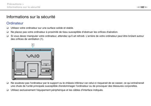 Sony VPCJ11M1E - VPCJ11M1E Mode d'emploi Fran&ccedil;ais