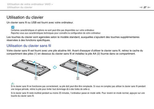 Sony VPCJ11M1E - VPCJ11M1E Mode d'emploi Fran&ccedil;ais