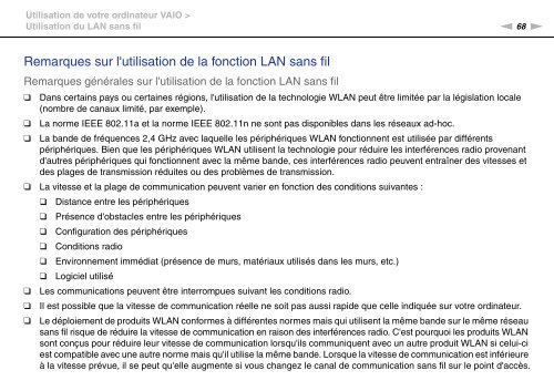 Sony VPCJ11M1E - VPCJ11M1E Mode d'emploi Fran&ccedil;ais