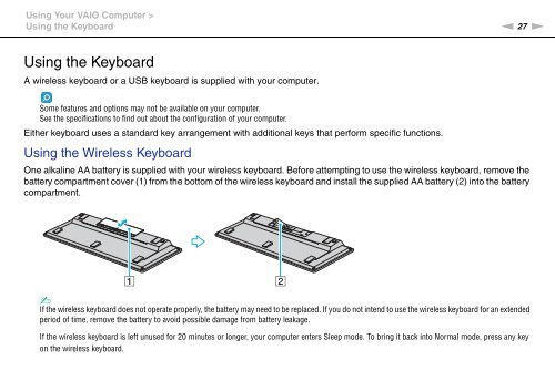 Sony VPCJ11M1E - VPCJ11M1E Mode d'emploi Anglais