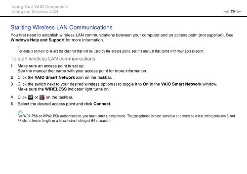 Sony VPCJ11M1E - VPCJ11M1E Mode d'emploi Anglais