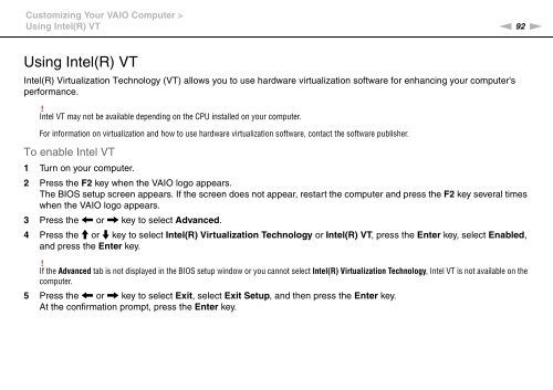 Sony VPCJ11M1E - VPCJ11M1E Mode d'emploi Anglais