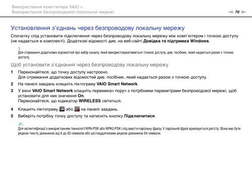 Sony VPCJ11M1E - VPCJ11M1E Mode d'emploi Ukrainien