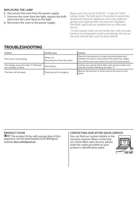 KitchenAid OAKZ9 444 P IX - OAKZ9 444 P IX EN (859991551860) Use and care guide