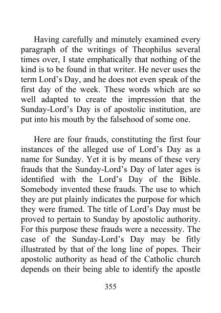 History of the Sabbath and First Day of the Week - John N. Andrews