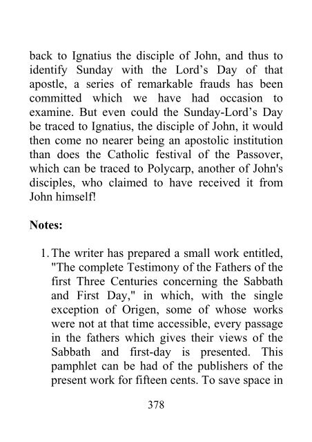 History of the Sabbath and First Day of the Week - John N. Andrews