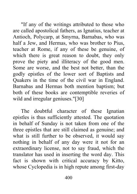 History of the Sabbath and First Day of the Week - John N. Andrews