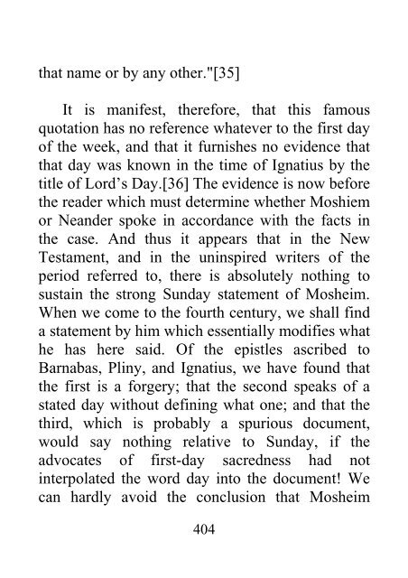 History of the Sabbath and First Day of the Week - John N. Andrews