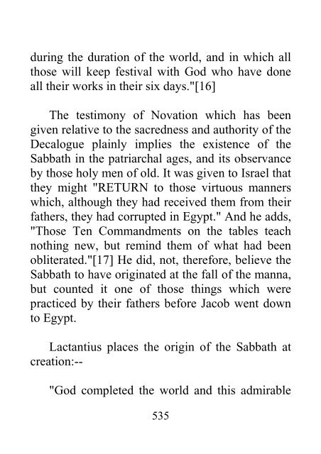 History of the Sabbath and First Day of the Week - John N. Andrews