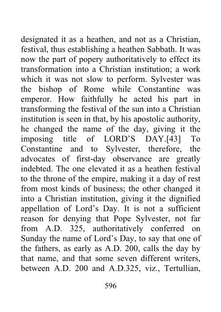 History of the Sabbath and First Day of the Week - John N. Andrews