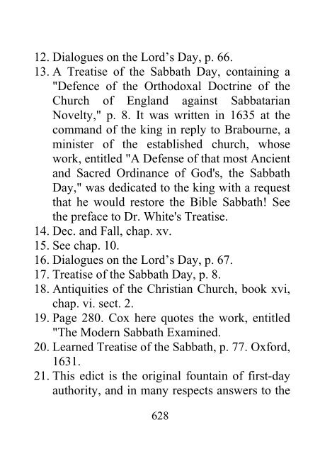 History of the Sabbath and First Day of the Week - John N. Andrews