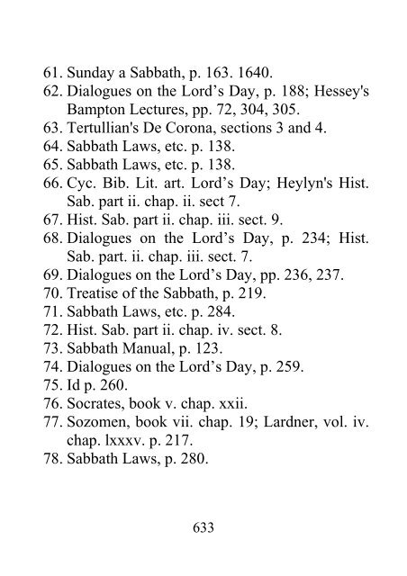 History of the Sabbath and First Day of the Week - John N. Andrews