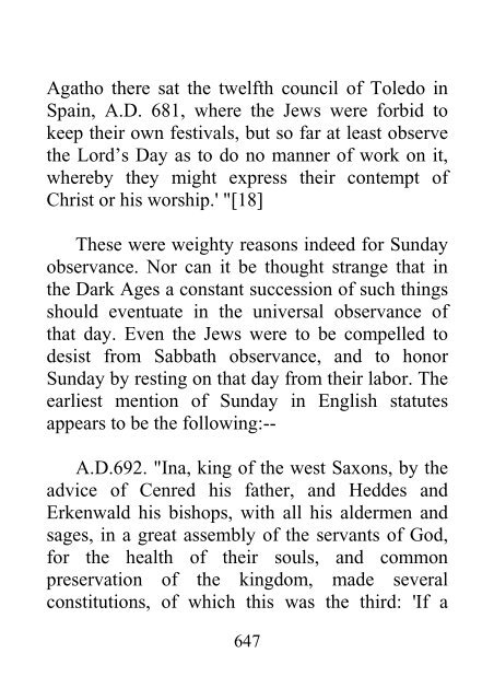 History of the Sabbath and First Day of the Week - John N. Andrews