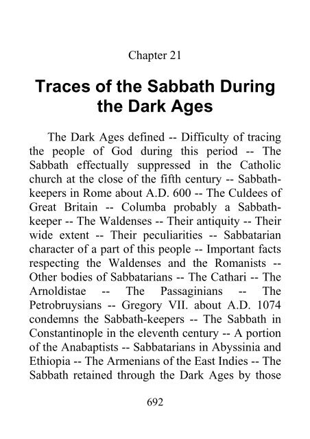 History of the Sabbath and First Day of the Week - John N. Andrews