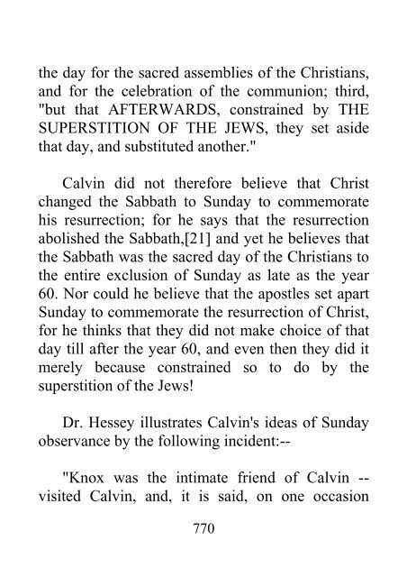 History of the Sabbath and First Day of the Week - John N. Andrews