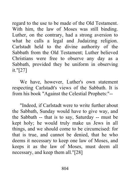 History of the Sabbath and First Day of the Week - John N. Andrews