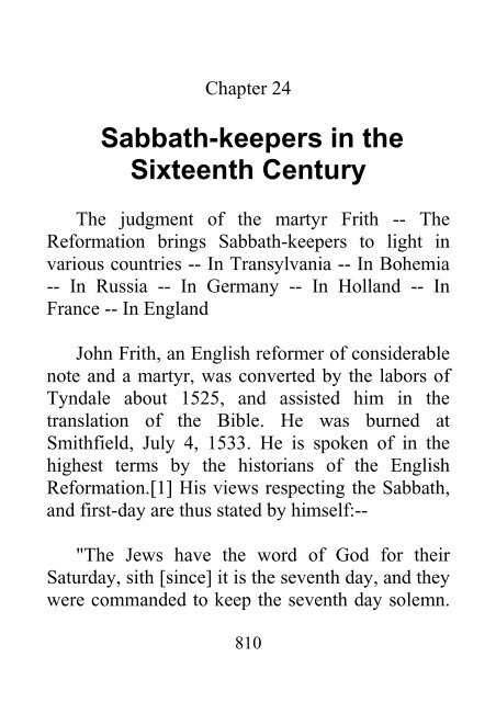 History of the Sabbath and First Day of the Week - John N. Andrews