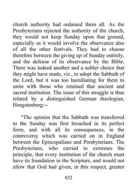 History of the Sabbath and First Day of the Week - John N. Andrews