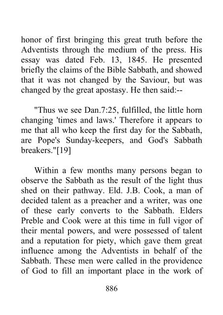 History of the Sabbath and First Day of the Week - John N. Andrews