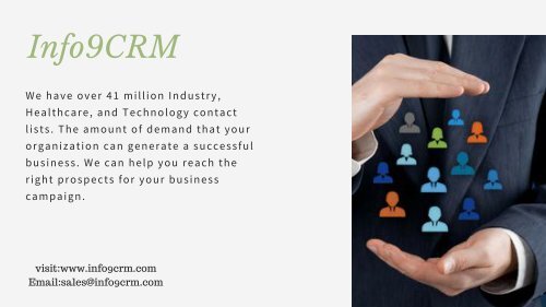 Info9CRM - Business Mailing Leads - Email Lists