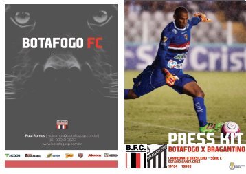 PRESS KIT: Botafogo x Bragantino - Camp. Brasileiro Série C - 14/04/2018