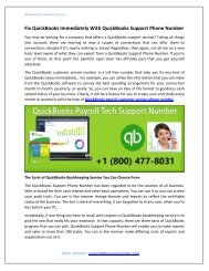 Fix QuickBooks Immediately With QuickBooks Support Phone Number